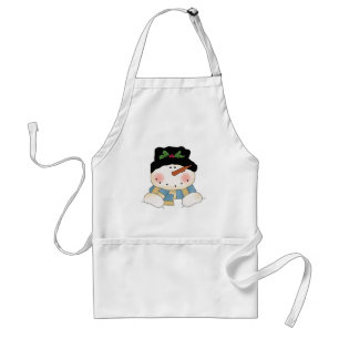 Tablier Chemises et cadeaux Snowman souriants