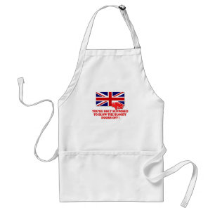Tablier Chemises italiennes d'Union Jack du travail