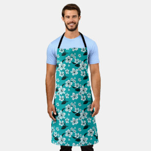 TABLIER CHERRY BLOSSOM - SAKURA (TURQUOISE)