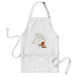 Tablier Cheval Maman Avec Casquette Apron