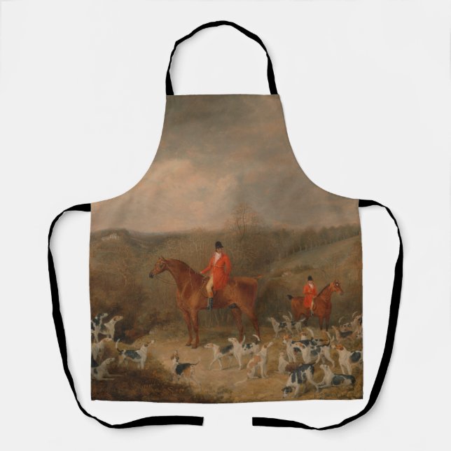 TABLIER CHEVAUX EN FONDS APRON (Recto)