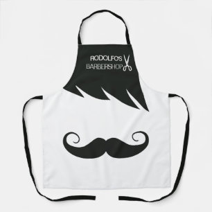 Tablier Cheveux et moustache avec ciseaux employés du barb