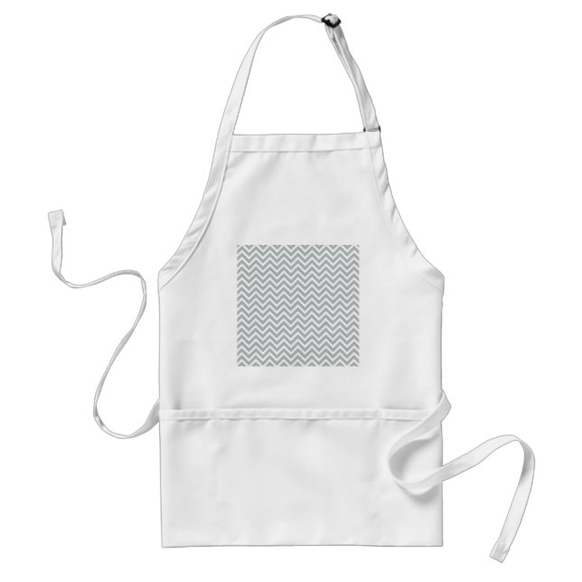 Tablier chevron gris tendance moderne (Devant)