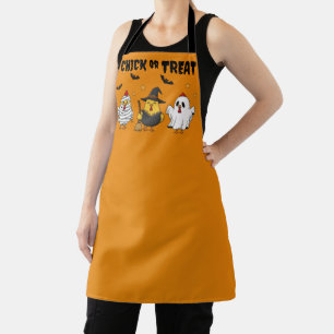Tablier Chick ou traitement Drôle Poulets Halloween
