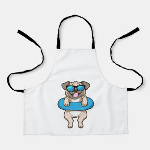 Tablier Chien à la natation avec anneau de natation