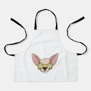 Tablier Chien avec des lunettes de soleil