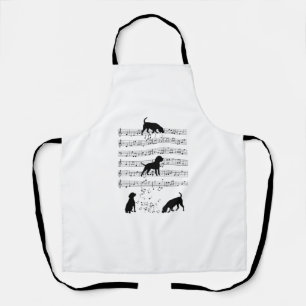 Tablier Chien beagle Musique Note Musicien de Clef Cute Be