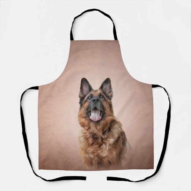 Tablier Chien berger allemand (Recto)