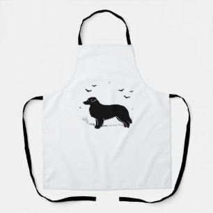 Tablier Chien Berger Australien � Silhouette de Lune d'Hal