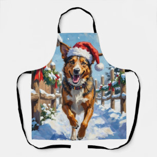 Tablier Chien Bouvier Australien Red Heeler Noël