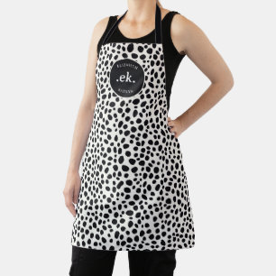 Tablier Chien dalmate Abstrait Motif Monogramme