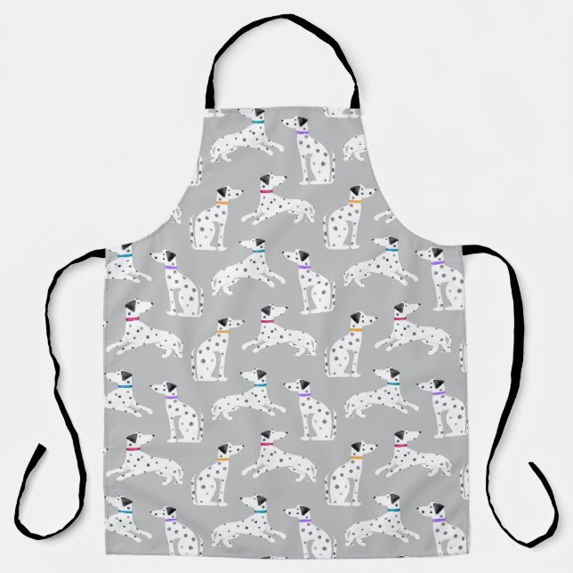 Tablier Chien Dalmatien Polka Pot Animal Aquarelle Enfants (Recto)