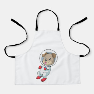 Tablier Chien dans l'espace en costume