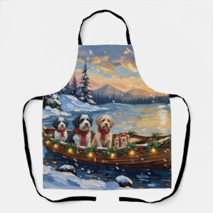 Tablier Chien de Berger Anglais Ancêtre Noël Bateau Fêtes