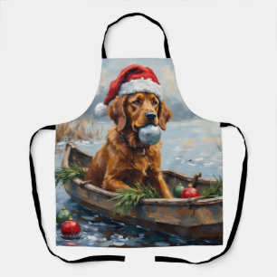 Tablier Chien de chasse de Noël Retriever de la baie de Ch