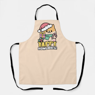Tablier Chien de Noël mignon - Yappy Howlidays