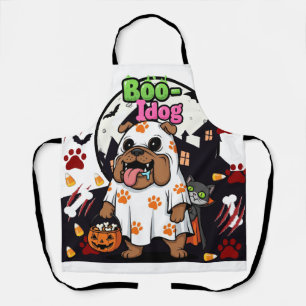 Tablier Chien d'Halloween "Boo Idog" Fantôme Amateurs d'an