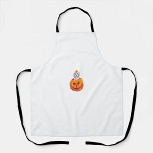 Tablier Chien Havanais Happy Halloween Citrouille