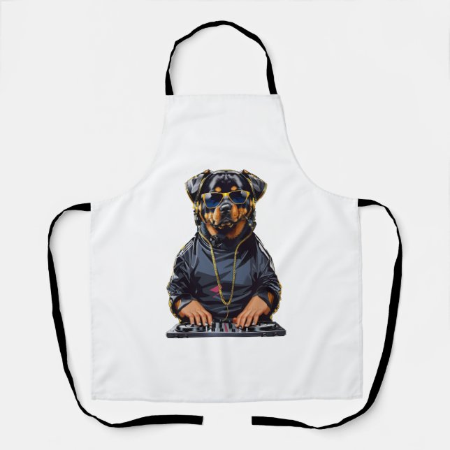 Tablier Chien Kimono Rottweiler (Recto)
