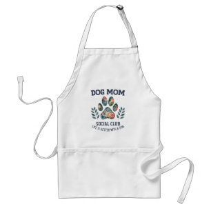 Tablier Chien Maman Paw Floral