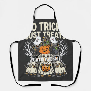 Tablier Chien Mignon Halloween Pas de Farces Rien que des 