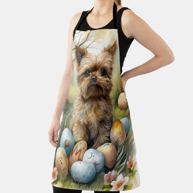 Tablier Chien Yorkipoo Avec Oeufs De Pâques Vacances (Insitu)