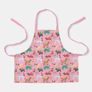 Tablier Chiens de Noël en Motif de vêtements de vacances