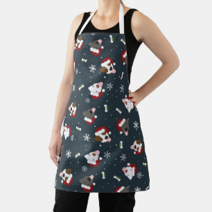 Tablier Chiens de père Noël