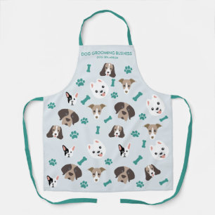 Tablier Chiens pattes d'os animal de compagnie imprimé