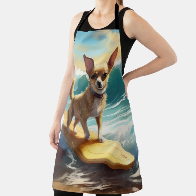 Tablier Chihuahua Beach Surf Peinture (Insitu)