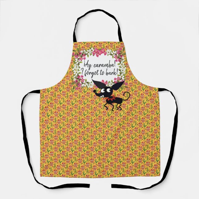 Tablier CHIHUAHUA CHIHUA CHIAMBA MEXICAN CARTOON Apron Moy (Recto)