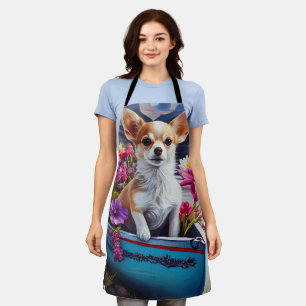 Tablier Chihuahua sur une pagaie : Une aventure panoramiqu