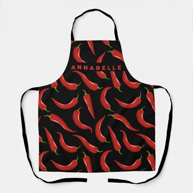 Tablier Chili Pepper Personnaliser Apron (Recto)