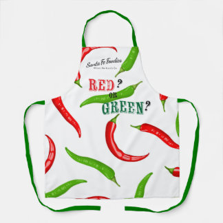 Tablier chili rouge ou vert