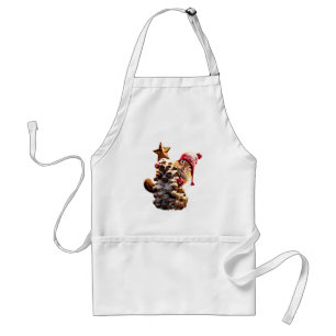 Tablier Chipmunk Avec Pine Cone Tree