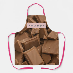 Tablier Chocolat au Lait Crémeux Personnalisé par Morceaux