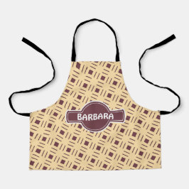 Tablier Chocolat beige en verre tendu Motif minimal