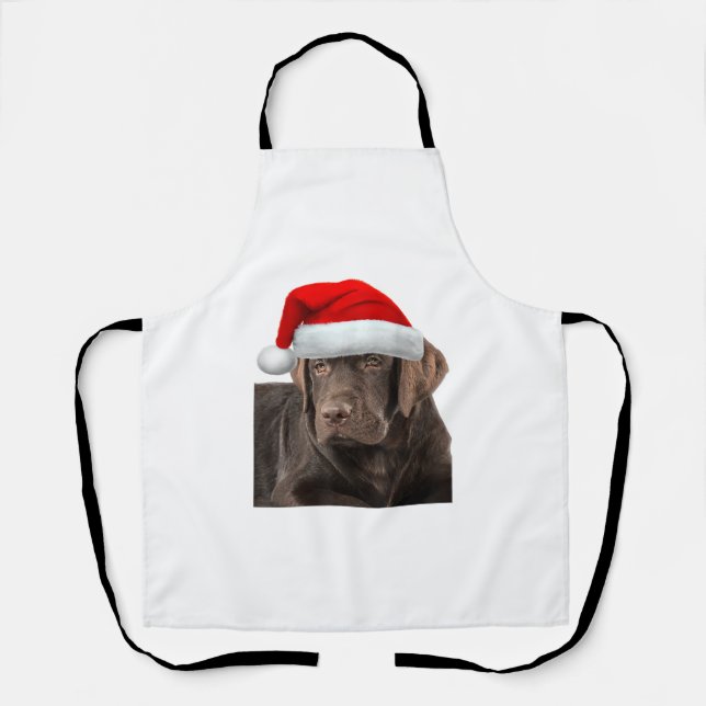 Tablier Chocolat Lab Chemise Labrador Retriever Chien Chri (Recto)