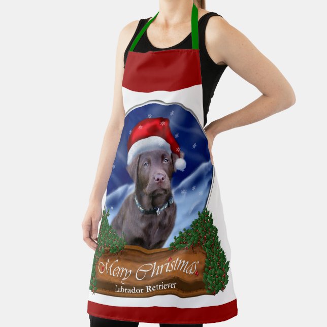 Tablier Chocolat Labrador Retriever Cadeaux de Noël (Insitu)