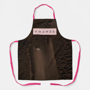 Tablier Chocolat Noir Décadent Personnalisé
