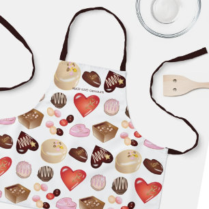 Tablier Chocolat personnalisé Candy Heart Kids