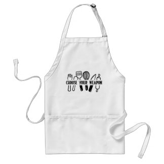 Tablier Choisissez Votre Arme - Cadeau de Cuisine Amusant