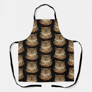 Tablier Chouette d'or pour Halloween, Thanksgiving, Automn
