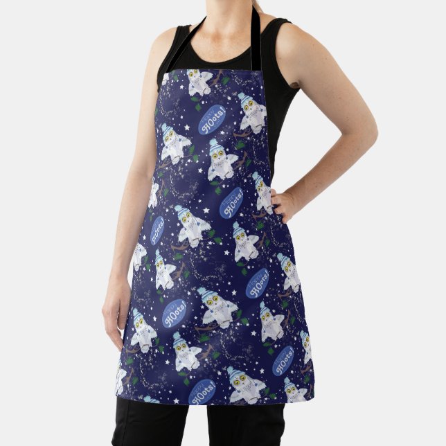 Tablier Chouette neige avec Casquette Happy Hoots Motif No (Insitu)