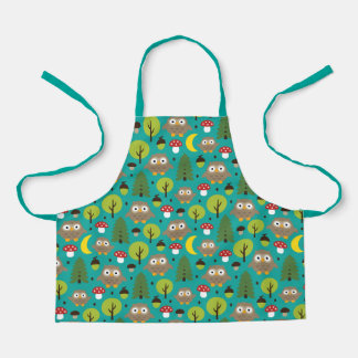 Tablier Chouettes Dans L'Apron De La Forêt