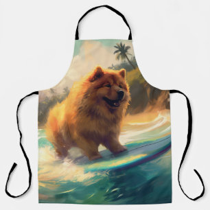 Tablier Chow Chow Beach Plage Surf Peinture
