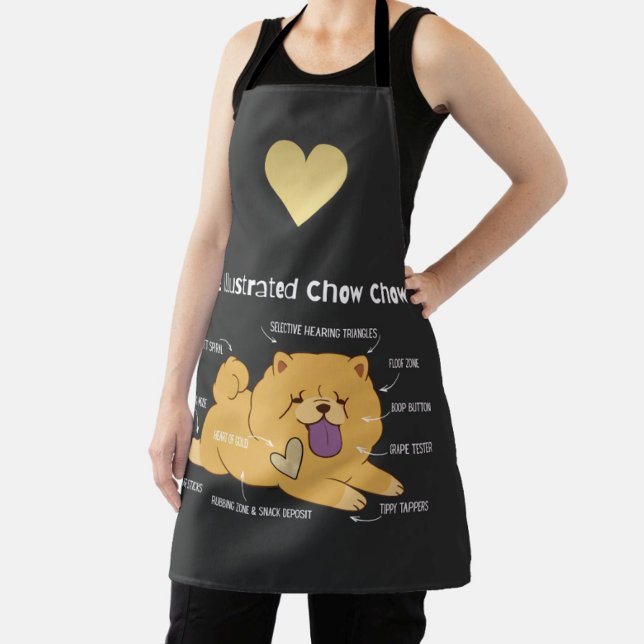 TABLIER CHOW ILLUSTRÉ  (Créateur téléchargé)