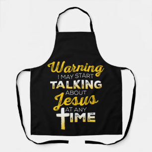 Tablier Christian Apron - Je Pourrais Commencer À Parler 