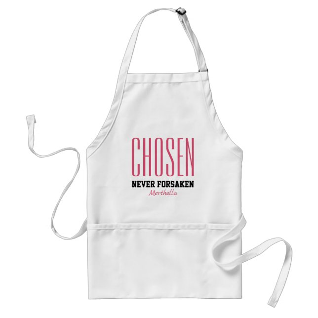 Tablier Christian CHOISI JAMAIS ANNULÉ Pink Inspirationnel (Devant)