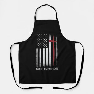 Tablier Christian US USA Drapeau américain Christ Faith su